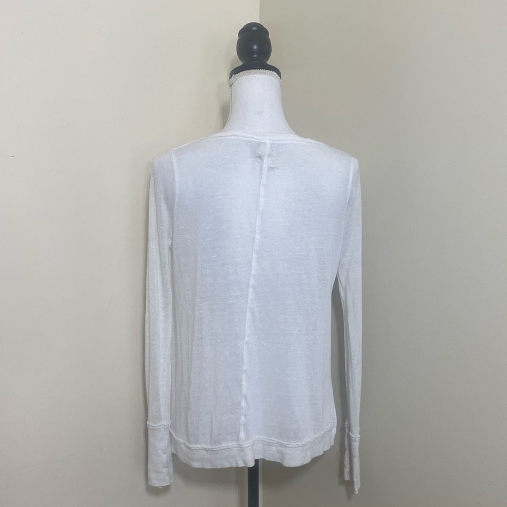 Free People We the Free || Woman’s Affogato Hacci Henley size Medium - Picture 6 of 10